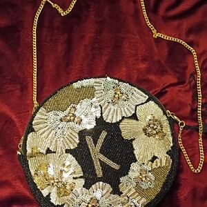 Elegant Floral Beaded Women's Bag